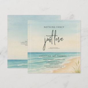 Elopement Beach Wedding Invitation