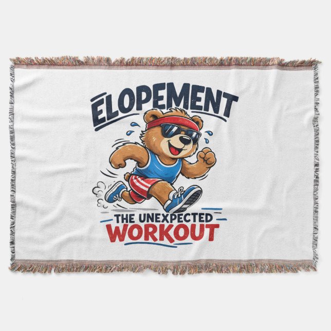 Elopement The Unexpected Workout Throw Blanket (Front)