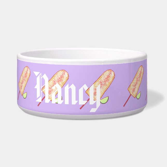 Elote Mexican street style Corn  On The Cob Bowl (Front)