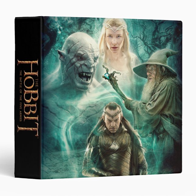 ELROND™, Azog, Galadriel, & Gandalf Graphic 3 Ring Binder (Front/Spine)