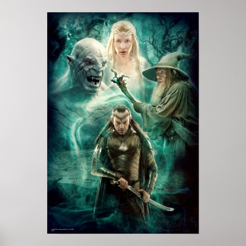 ELRONDâ Azog Galadriel  Gandalf Graphic Poster