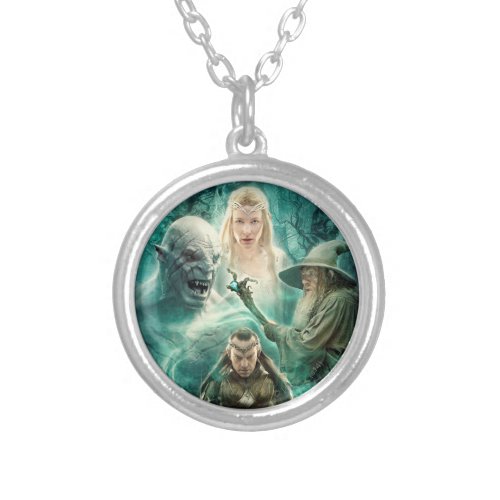 ELRONDâ Azog Galadriel  Gandalf Graphic Silver Plated Necklace