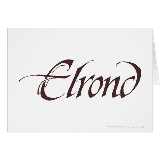 ELROND™ Name Solid Cards (Front Horizontal)