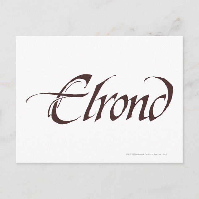 ELROND™ Name Solid Postcard (Front)