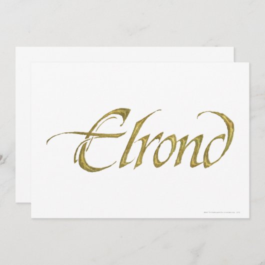 ELROND™ Name Textured (Front/Back)