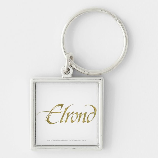 ELROND™ Name Textured Keychain (Front)