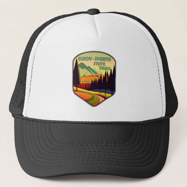 Elroy-Sparta State Trail Colors Trucker Hat (Front)