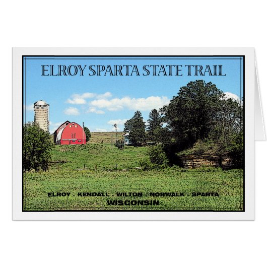 Elroy Sparta State Trail - Customized Cards (Front Horizontal)