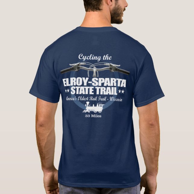 Elroy-Sparta State Trail (H2) T-Shirt (Back)
