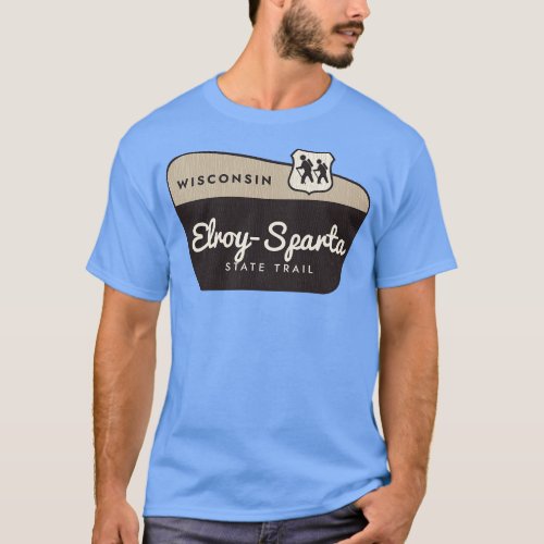 Elroy Sparta State Trail Wisconsin Welcome Sign T_Shirt