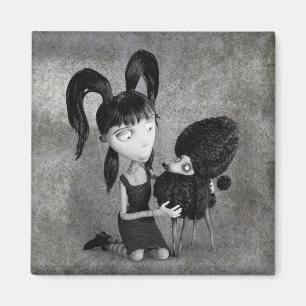 Elsa and Persephone Magnet