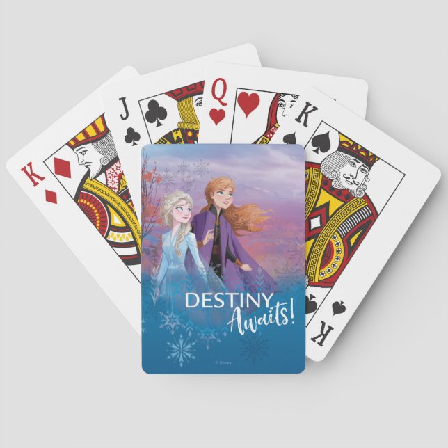 Elsa & Anna | Destiny Awaits! Playing Cards (Back)