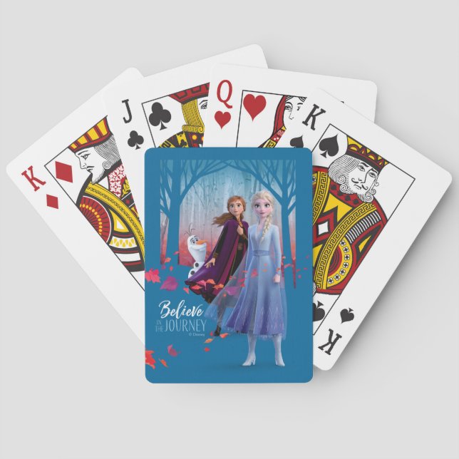 Elsa, Anna, & Olaf | Believe Playing Cards (Back)