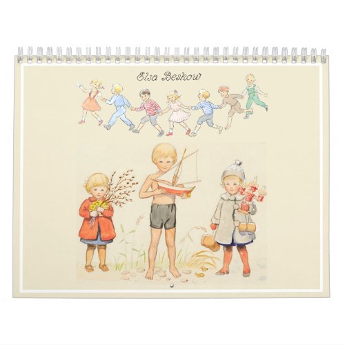 Elsa Beskow 2 Page Layout Wall Calendar