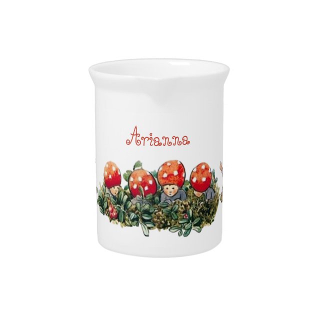 Elsa Beskow Children of the Forest Bowl Beverage Pitcher (Front)