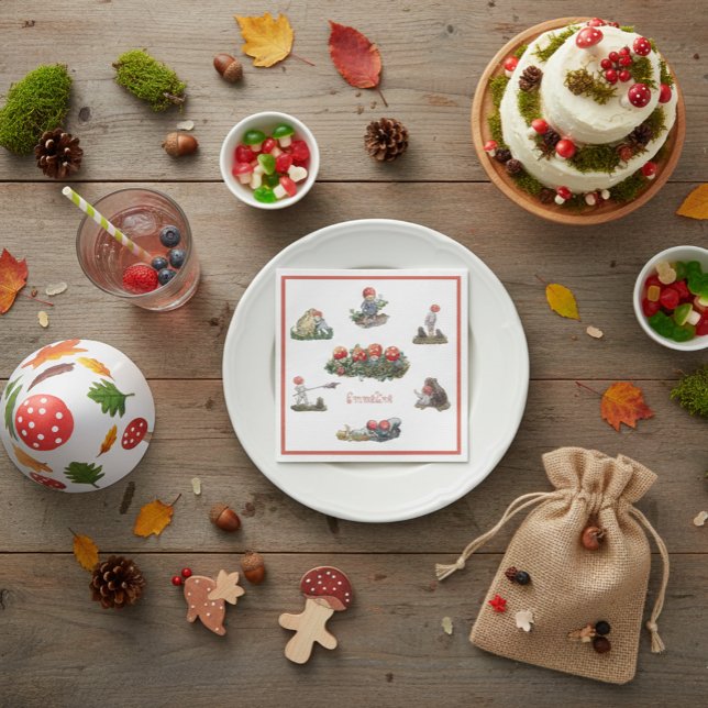 Elsa Beskow Children of the Forest Napkins (Creator Uploaded)