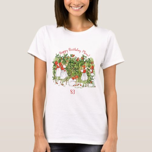 Elsa Beskow Cute Strawberry Girl Guest Of Honor T_Shirt