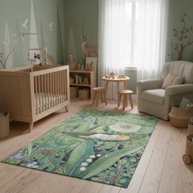 Elsa Beskow Thumbelina Fairy Rug (Creator Uploaded)