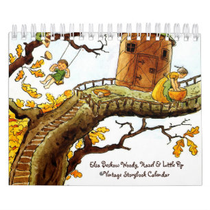 Elsa Beskow Woody, Hazel & Little Pip Vintage  Calendar