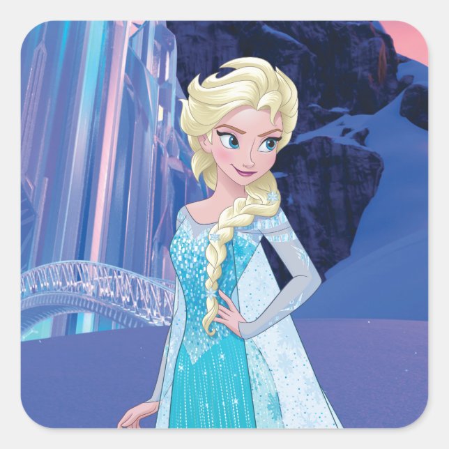 Elsa | Eternal Winter Square Sticker (Front)