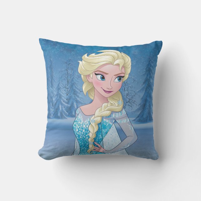 Elsa | Eternal Winter Throw Pillow (Front)
