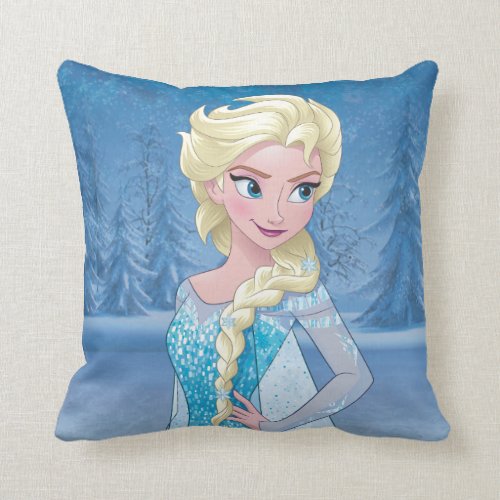 Elsa - Eternal Winter Throw Pillow