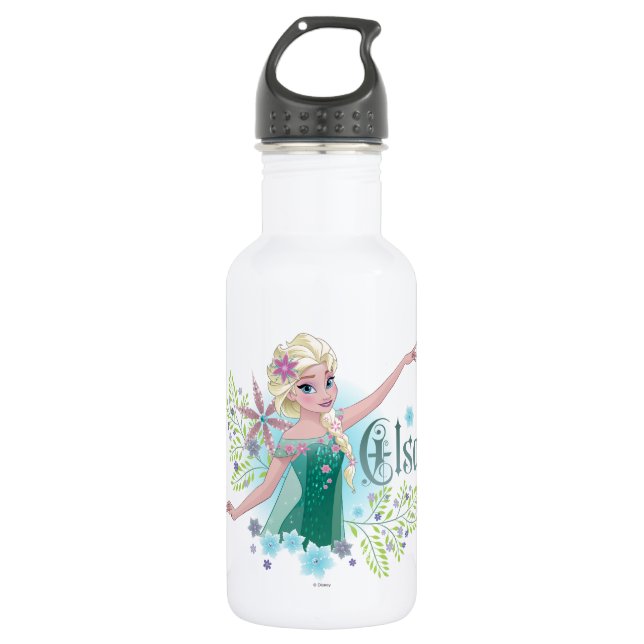 Elsa | Giving from the Heart Stainless Steel Water Bottle (Front)
