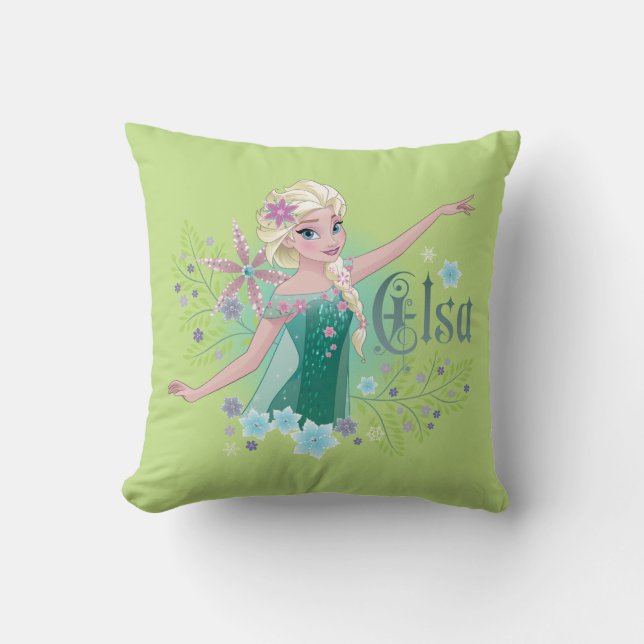 Elsa | Giving from the Heart Throw Pillow (Front)