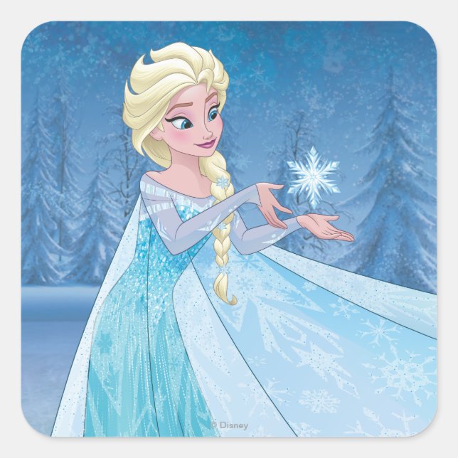 Elsa | Let it Go! Square Sticker (Front)