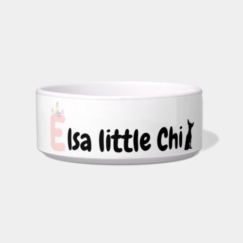Elsa Little Chi _ personal dog bowl 
