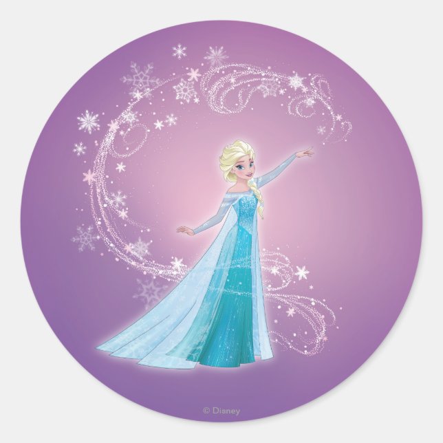 Elsa | Love Thaws, Love Glows Classic Round Sticker (Front)
