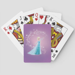 Elsa Love Thaws, Love Glows Playing Cards