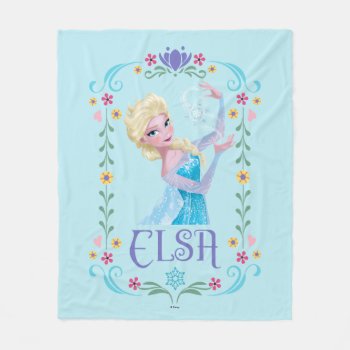 Elsa | My Powers Are Strong Fleece Blanket by frozen at Zazzle