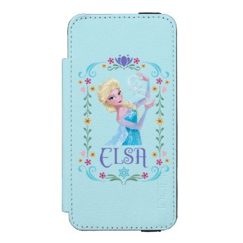 Elsa | My Powers Are Strong Wallet Case For Iphone Se/5/5s by frozen at Zazzle