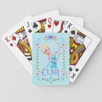Elsa | My Powers Are Strong Playing Cards by frozen at Zazzle