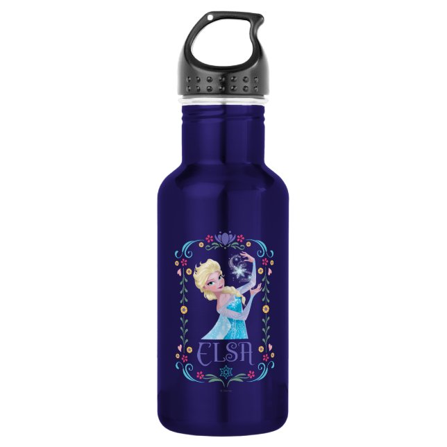 Elsa | My Powers are Strong Stainless Steel Water Bottle (Front)