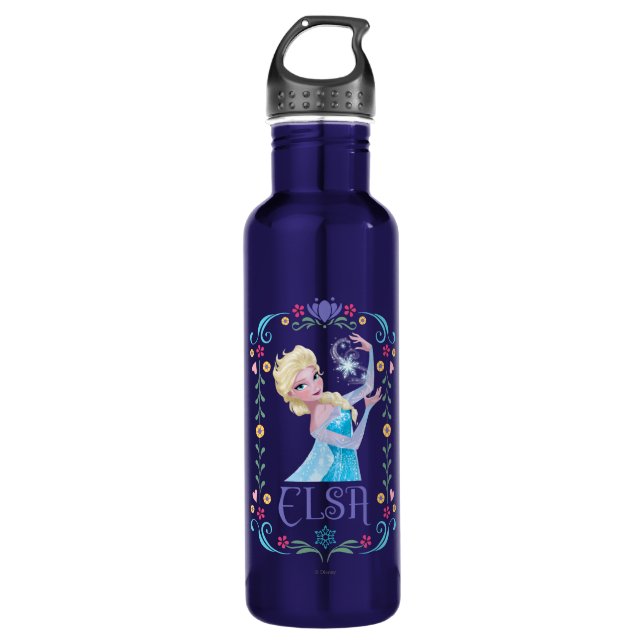Elsa | My Powers are Strong Stainless Steel Water Bottle (Front)