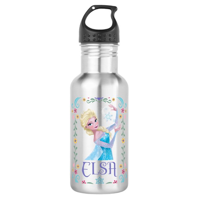 Elsa | My Powers are Strong Stainless Steel Water Bottle (Front)