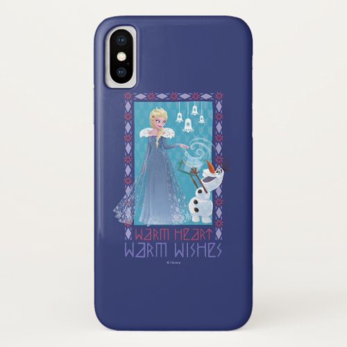 Elsa  Olaf  Warm Heart Warm Wishes iPhone X Case