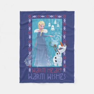 Elsa & Olaf   Warm Heart Warm Wishes Fleece Blanket