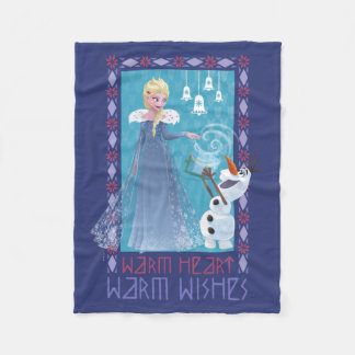 Elsa & Olaf | Warm Heart Warm Wishes Fleece Blanket