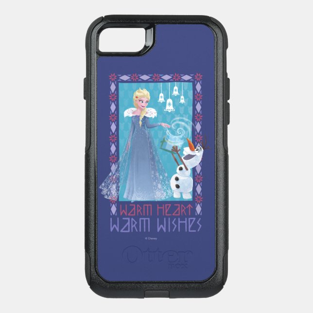 Elsa & Olaf | Warm Heart Warm Wishes Otterbox iPhone Case (Back)