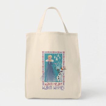 Elsa & Olaf | Warm Heart Warm Wishes Tote Bag by frozen at Zazzle