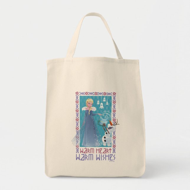 Elsa & Olaf | Warm Heart Warm Wishes Tote Bag (Front)