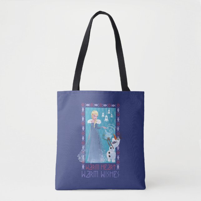 Elsa & Olaf | Warm Heart Warm Wishes Tote Bag (Front)