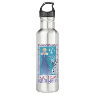 Elsa & Olaf   Warm Heart Warm Wishes Water Bottle