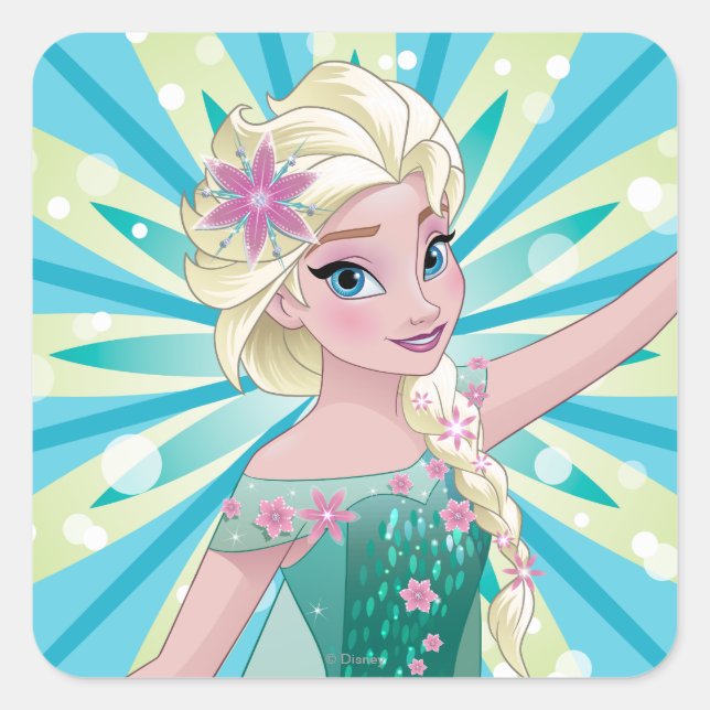 Elsa | Perfect Day Square Sticker (Front)