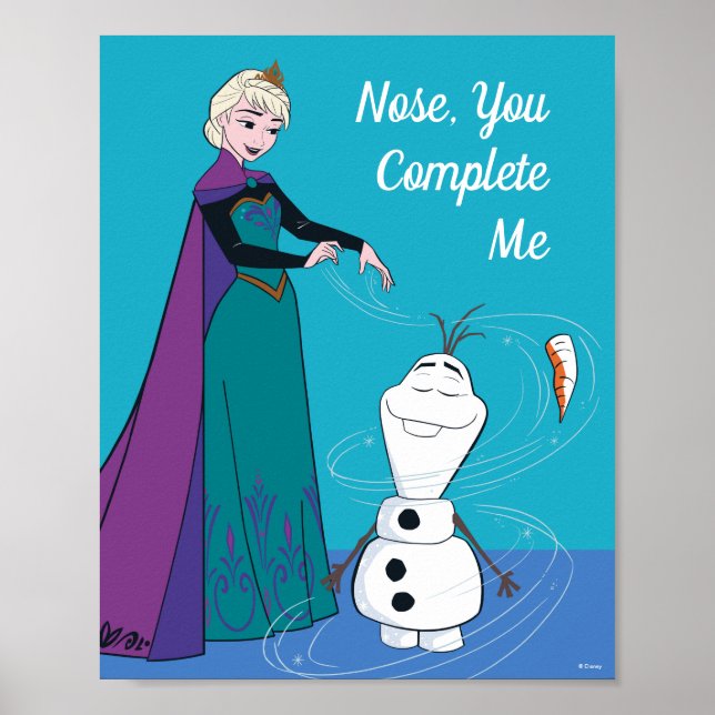 Elsa Permafrosting Olaf Poster (Front)