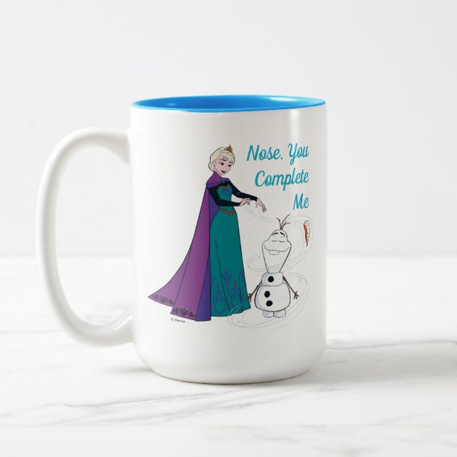 Elsa Permafrosting Olaf Two-Tone Coffee Mug (Left)