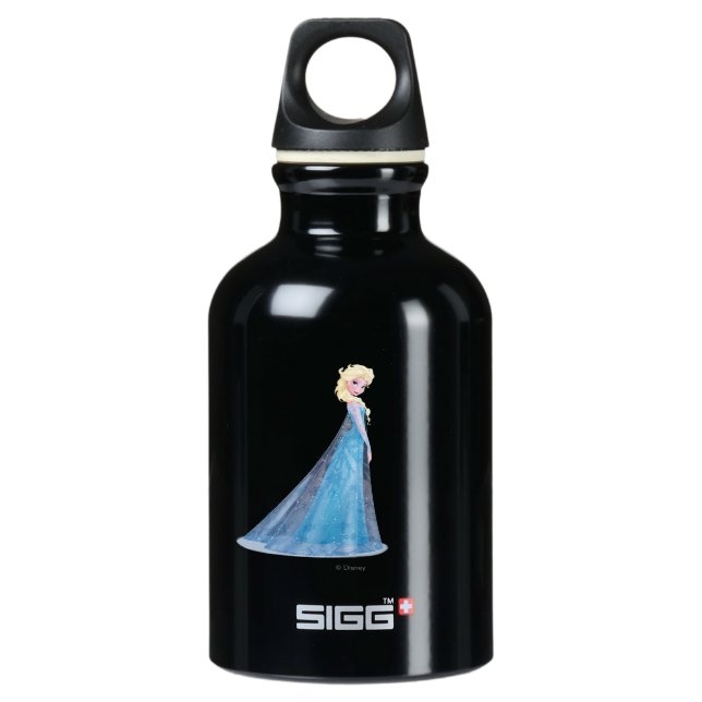 Elsa | Side Profile Standing Aluminum Water Bottle (Front)